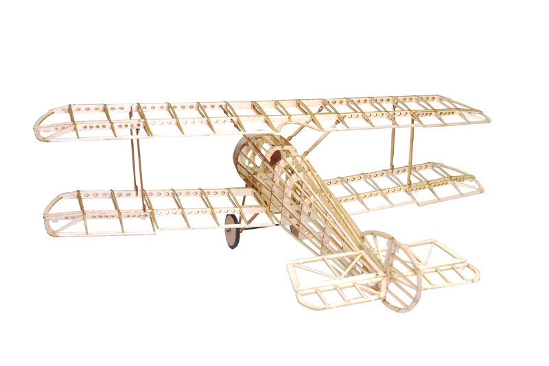 Mini-Kampfflugzeug-Camel-380mm-Spannweite-Balsaholz-RC-Flugzeugbausatz-1267512-2